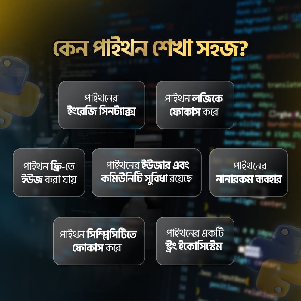 পাইথন কি বিগিনারদের জন্য শেখা সহজ? || Is Python Easy to Lear